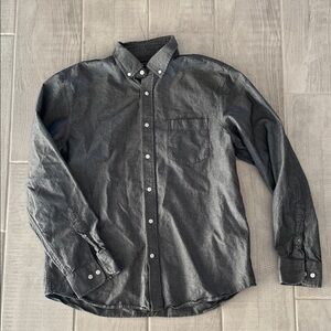 Banana Republic Dark Gray Button-Down Shirt